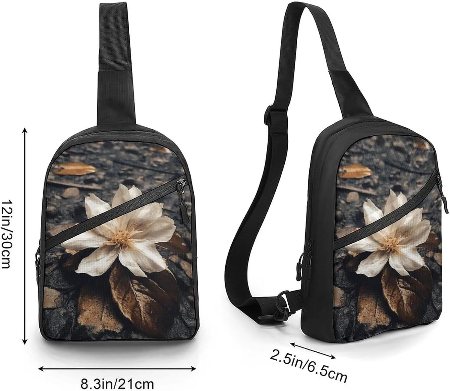 Crossbody Bag for Women Men Chest Bag Whales And White Bears Sling Bag Crossbody Shoulder Bag Sling Backpack