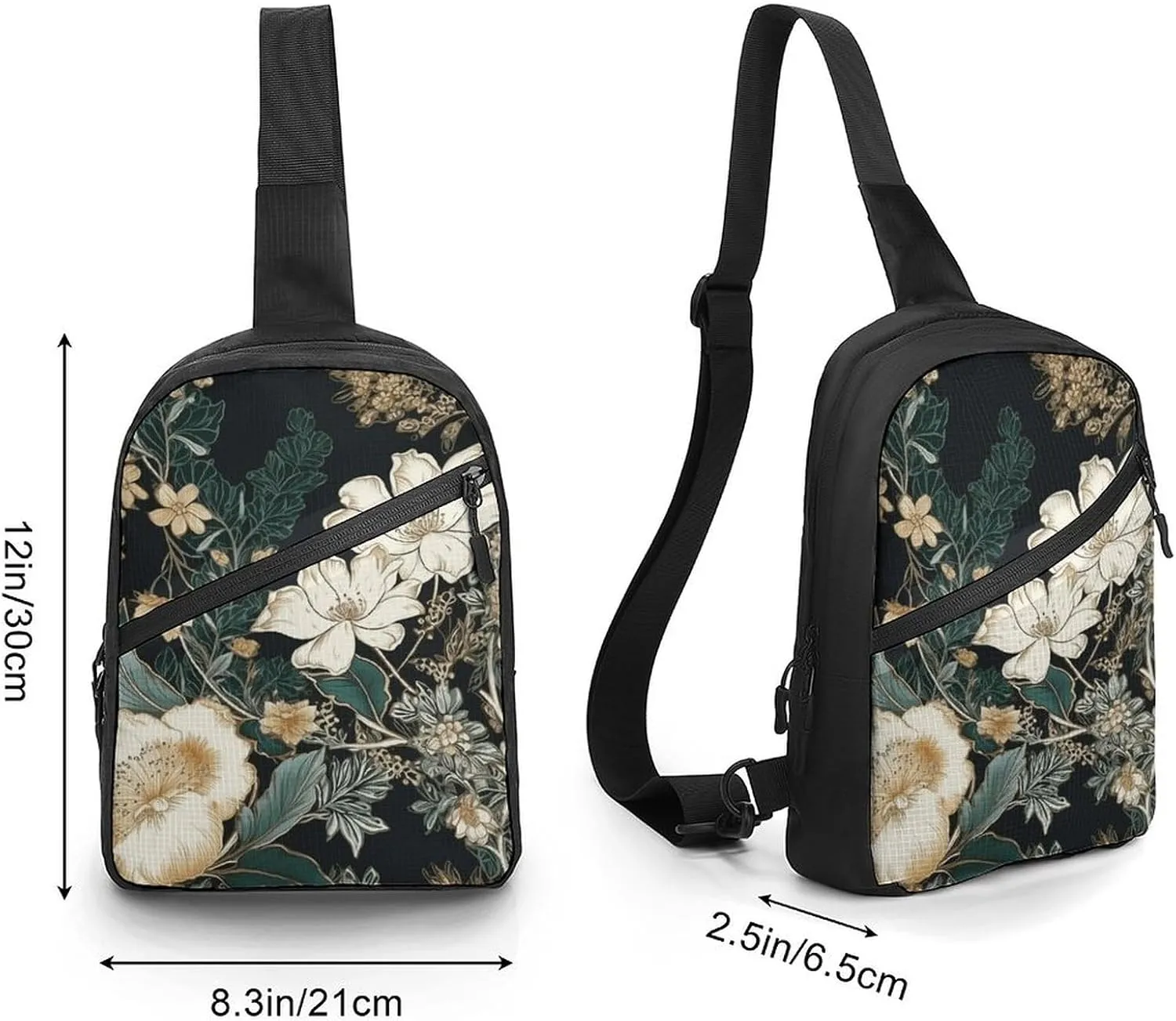 Crossbody Bag for Women Men Chest Bag Whales And White Bears Sling Bag Crossbody Shoulder Bag Sling Backpack