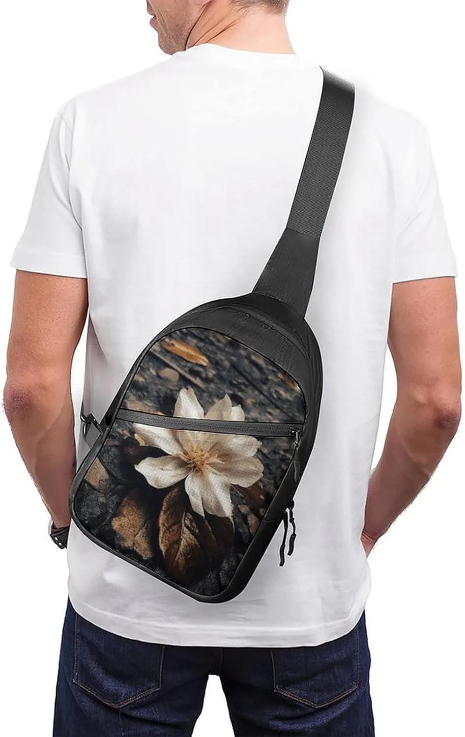 Crossbody Bag for Women Men Chest Bag Whales And White Bears Sling Bag Crossbody Shoulder Bag Sling Backpack