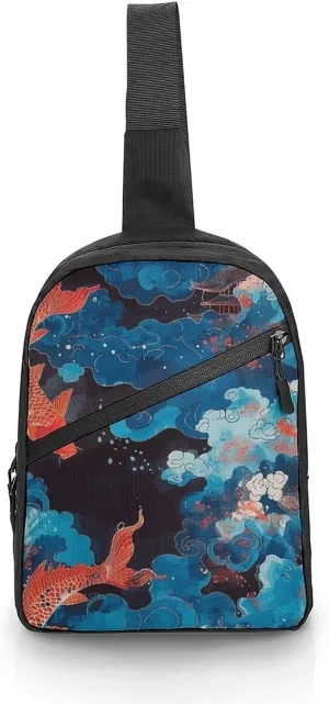 Crossbody Bag for Women Men Chest Bag Whales And White Bears Sling Bag Crossbody Shoulder Bag Sling Backpack