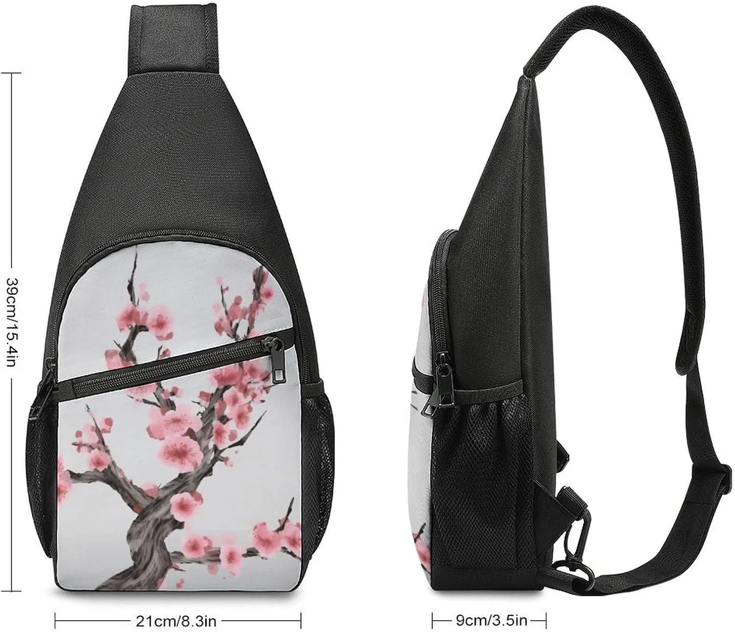 Crossbody Bag for Women Men Sling Bag Cheese Sandwiches Chest Bag Crossbody Adjustable Shoulder Bag
