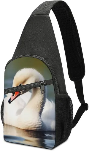 Crossbody Bag for Women Men Sling Bag Frog In A Pond Chest Bag Crossbody Adjustable Shoulder Bag