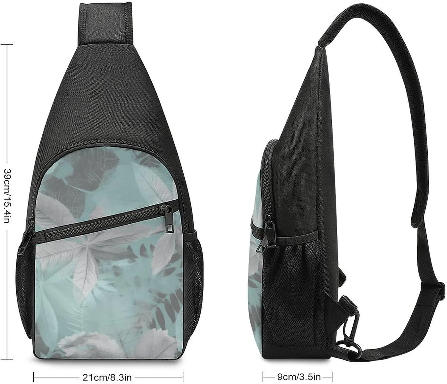 Crossbody Bag for Women Men Sling Bag Modern Dragonfly Chest Bag Crossbody Adjustable Shoulder Bag