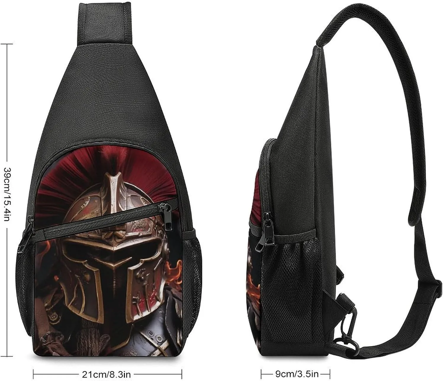 Crossbody Bag for Women Men Sling Bag Wild Elk Chest Bag Crossbody Adjustable Shoulder Bag