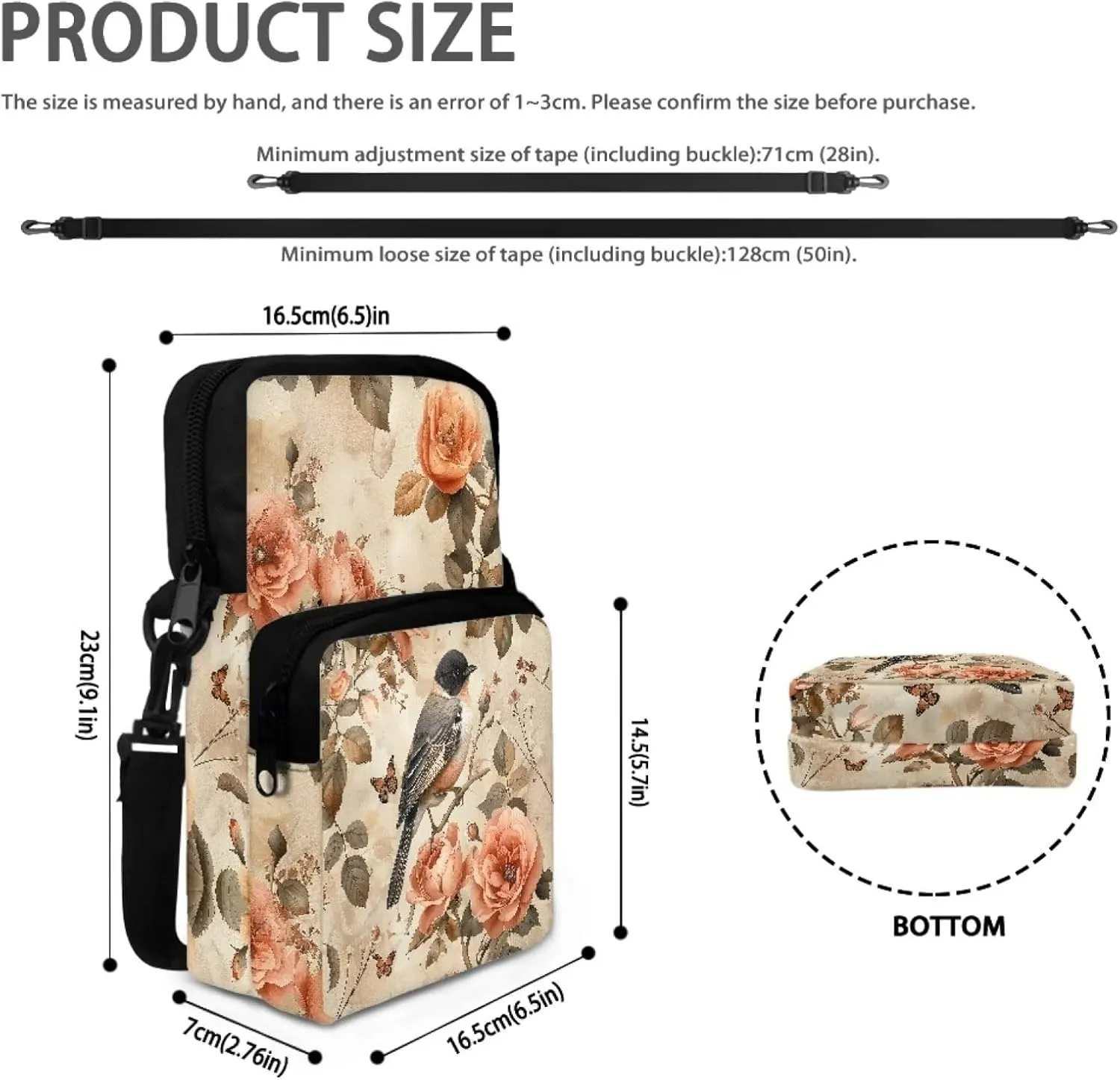 Crossbody Bag Shoulder Bags Purses Cell Phone Case Waist Pouch for Women Girls Boys