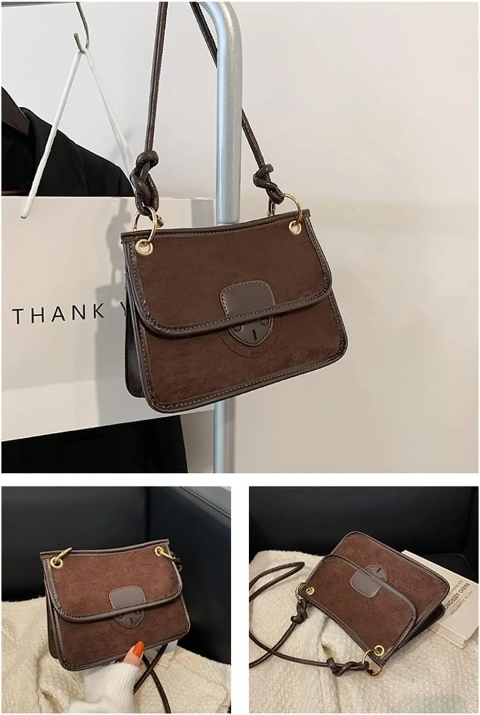 Crossbody Bags for Women fashion vintage classic Small Shoulder Bag Purse handbag Purse with Zipper Closure