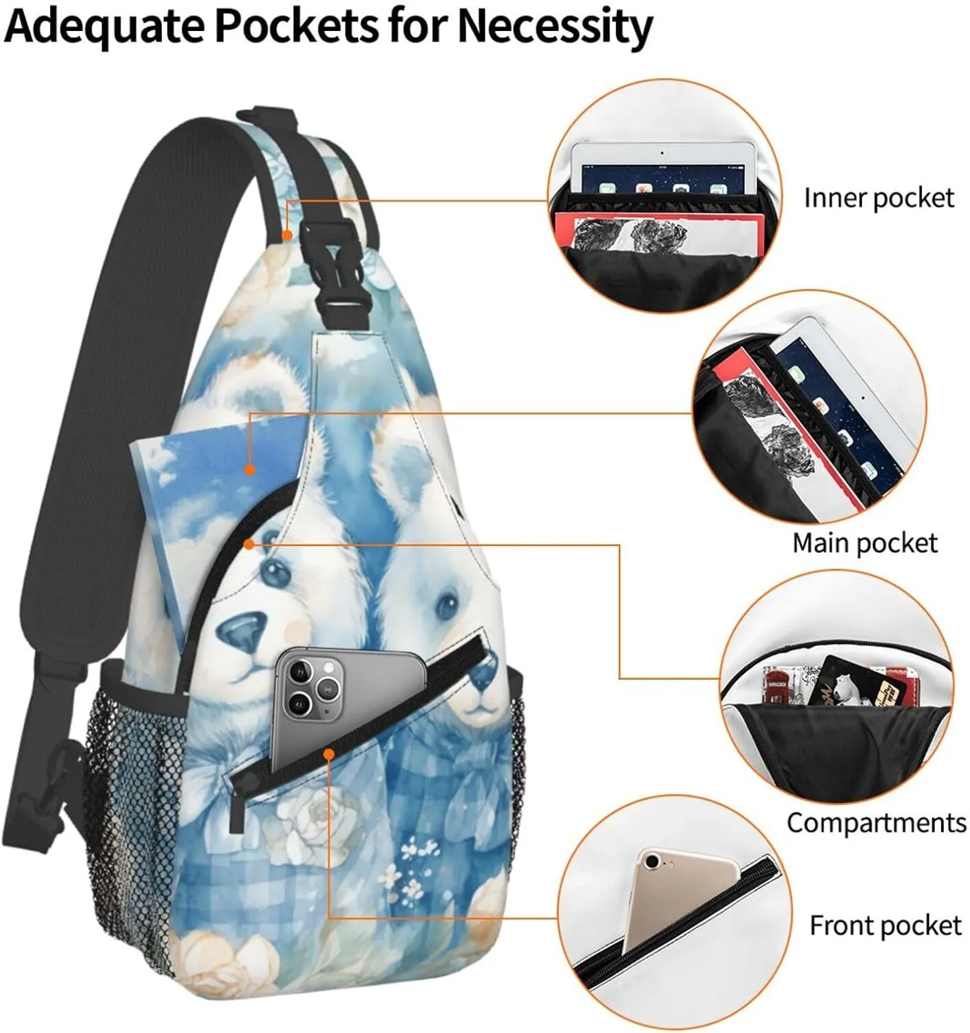 Crossbody Bags for Women Men Trendy Sling Bag Casual Chest Bag Ancient Chinese Dragon Shoulder Bag for Travel Sport