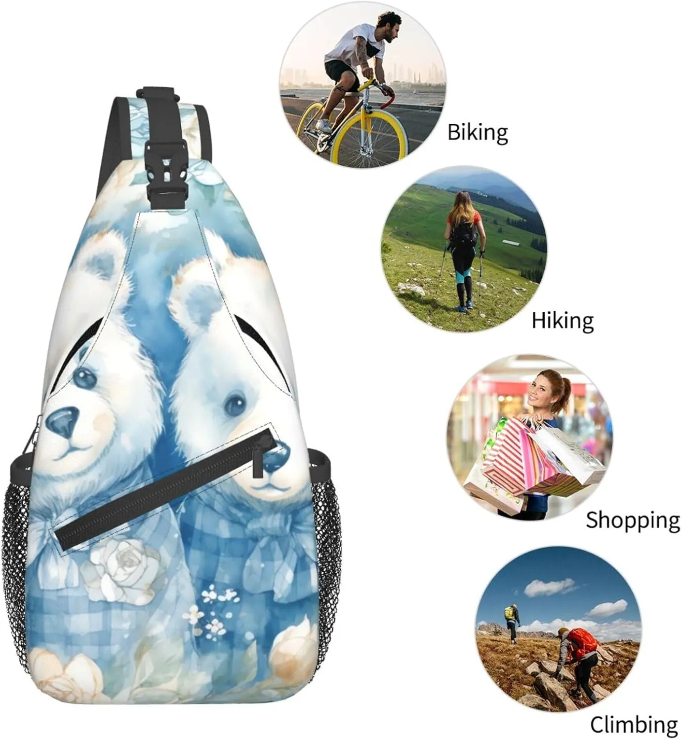 Crossbody Bags for Women Men Trendy Sling Bag Casual Chest Bag Ancient Chinese Dragon Shoulder Bag for Travel Sport
