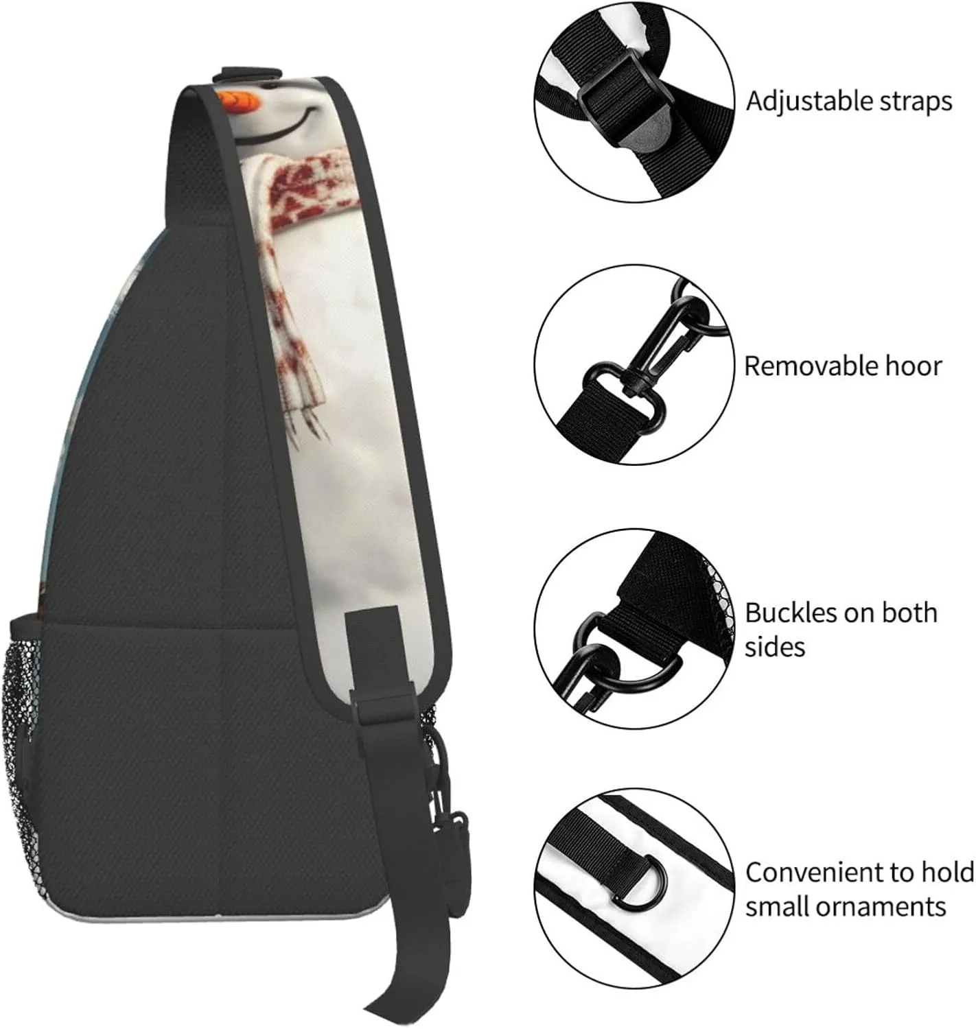 Crossbody Bags for Women Men Trendy Sling Bag Casual Chest Bag Heron Shoulder Bag for Travel Sport