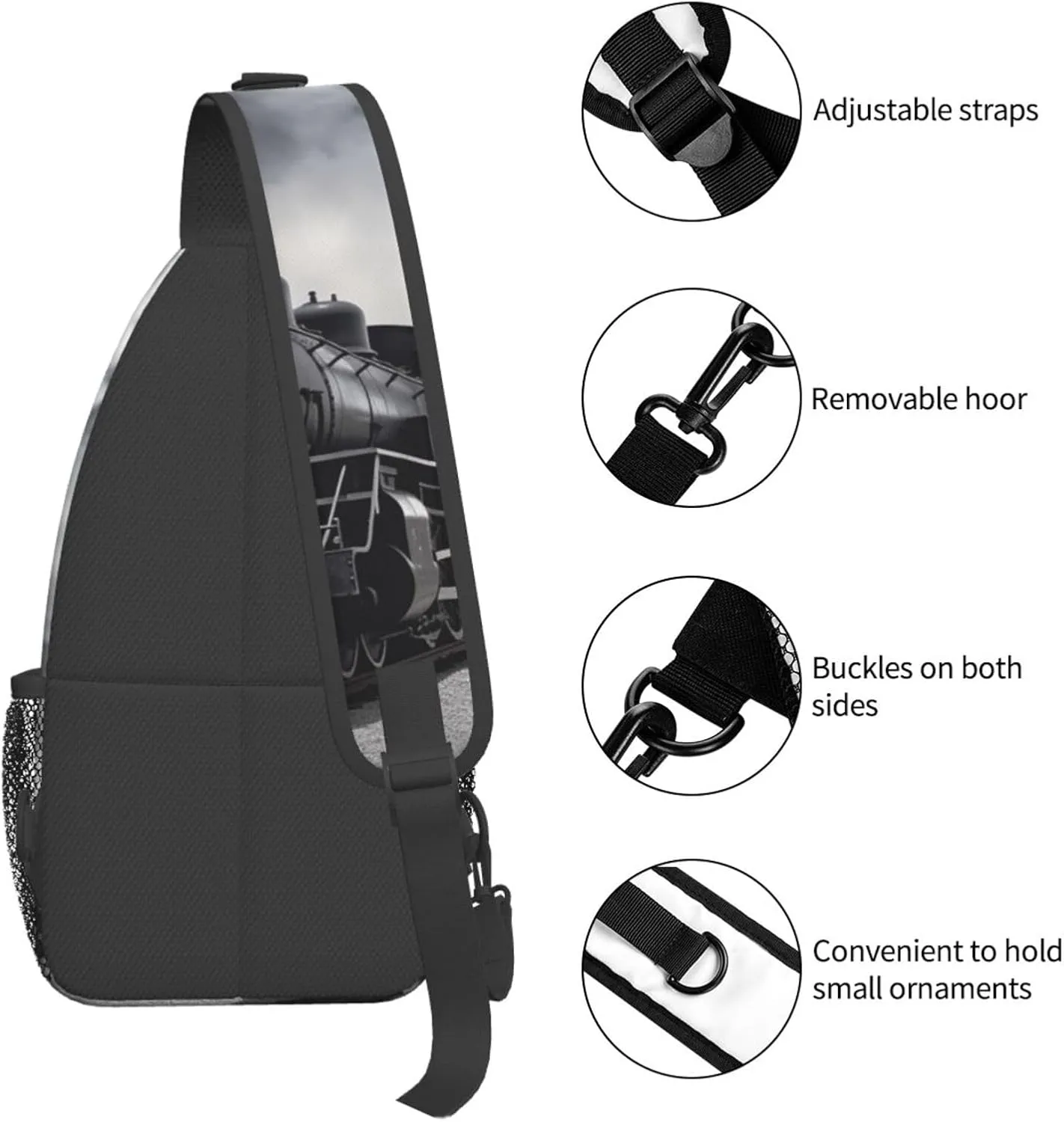 Crossbody Bags for Women Men Trendy Sling Bag Casual Chest Bag Laughing Fruit Shoulder Bag for Travel Sport
