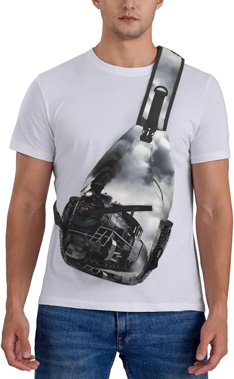 Crossbody Bags for Women Men Trendy Sling Bag Casual Chest Bag Laughing Fruit Shoulder Bag for Travel Sport