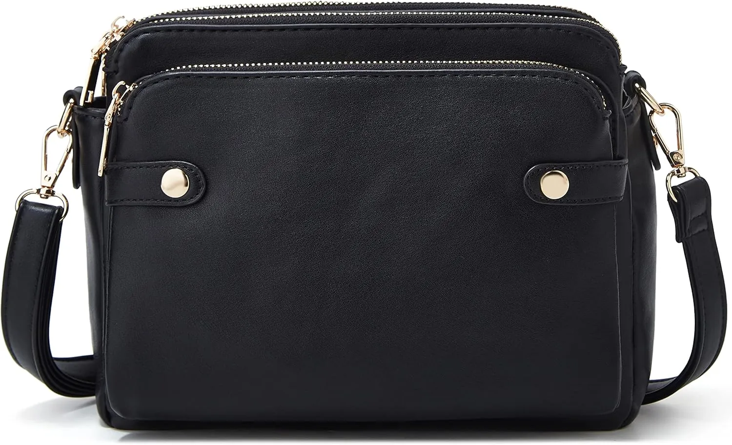 Crossbody Bags for Women Three-Layer Shoulder Bag Vegan Leather Multiple Compartments Handbag Purses Satchel Hobo Clutch 2024