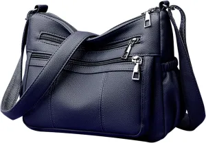 Crossbody Bags for Women Vegan Leather Small Purse Cross Body Purse Handbags Satchel Trendy Lightweight Shoulder Bag