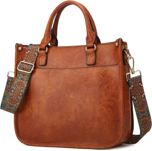 Crossbody Purses and Handbags for Women, Tote Shoulder Bag Satchel Purse and PU Leather Top Handle for Ladies