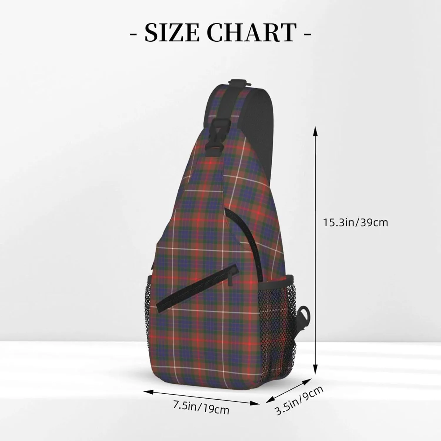 Crossbody Sling Backpack Clan Fraser Hunting Modern Tartan Shoulder Chest Bag Daypack for Traveling Sport