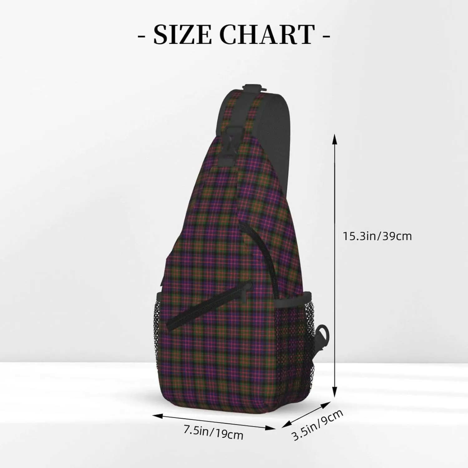 Crossbody Sling Backpack Clan MacDonald Modern Tartan Shoulder Chest Bag Daypack for Traveling Sport
