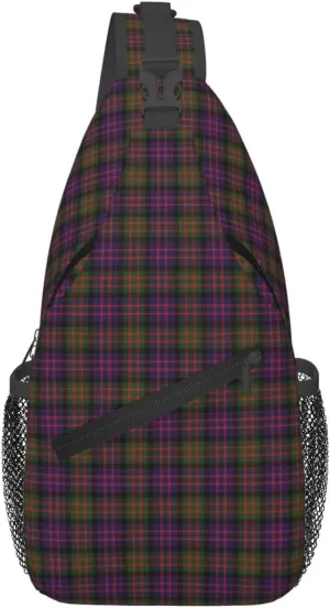 Crossbody Sling Backpack Clan MacDonald Modern Tartan Shoulder Chest Bag Daypack for Traveling Sport