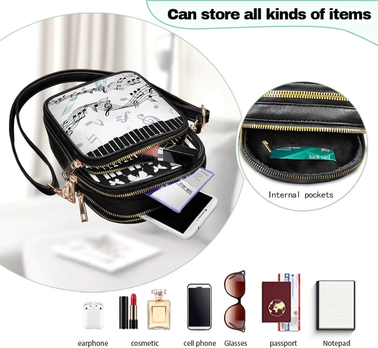 Crossbody Sling Bags for Women Crossbody Cell Phone Purse Wallet Sling Bag Shoulder Strap Lightweight Small Satchel