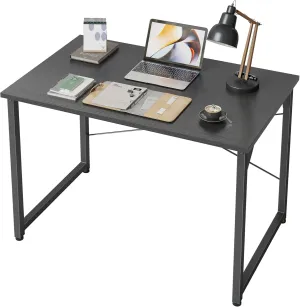 CubiCubi Computer Desk, 40 inch Home Office Small Desk, Modern Simple Style PC Table for Home, Office, Study, Writing, Modern Black