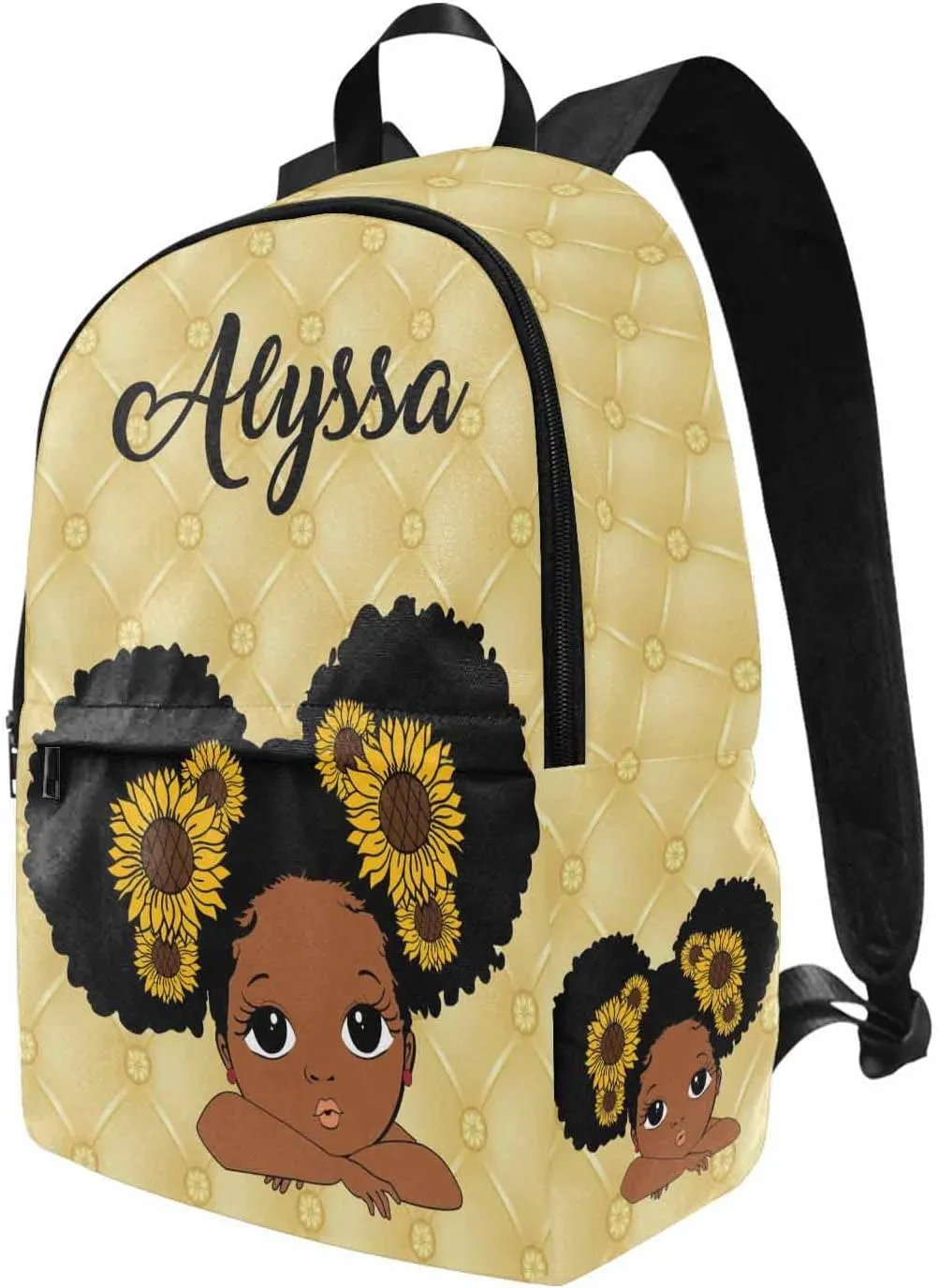 Custom Casual Unisex Daypack Bags Backpack Pink Flower Elephant Waterproof Multifunctional Large Travel Travel Bookbag