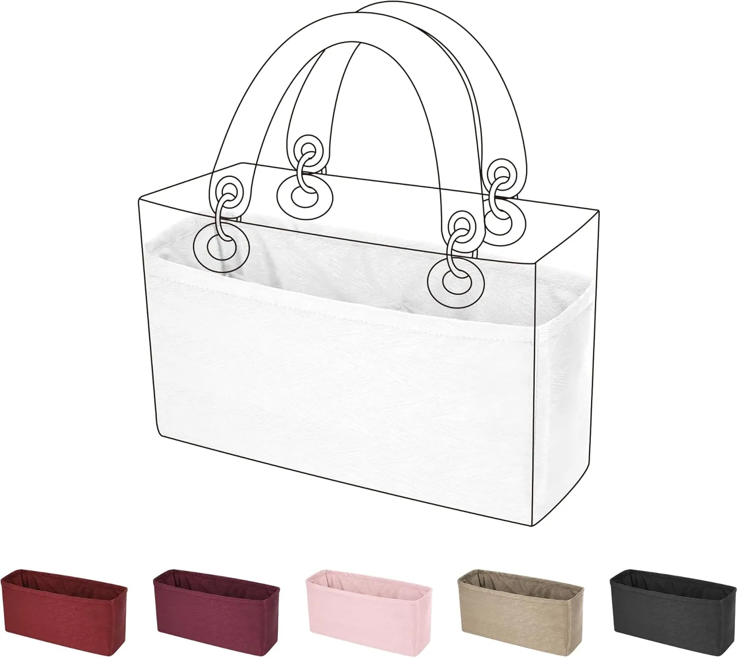 custom Purse organizer or pillow insert for Dior Lady D-Joy Small/Medium/Large,offering 42 pattern to choose