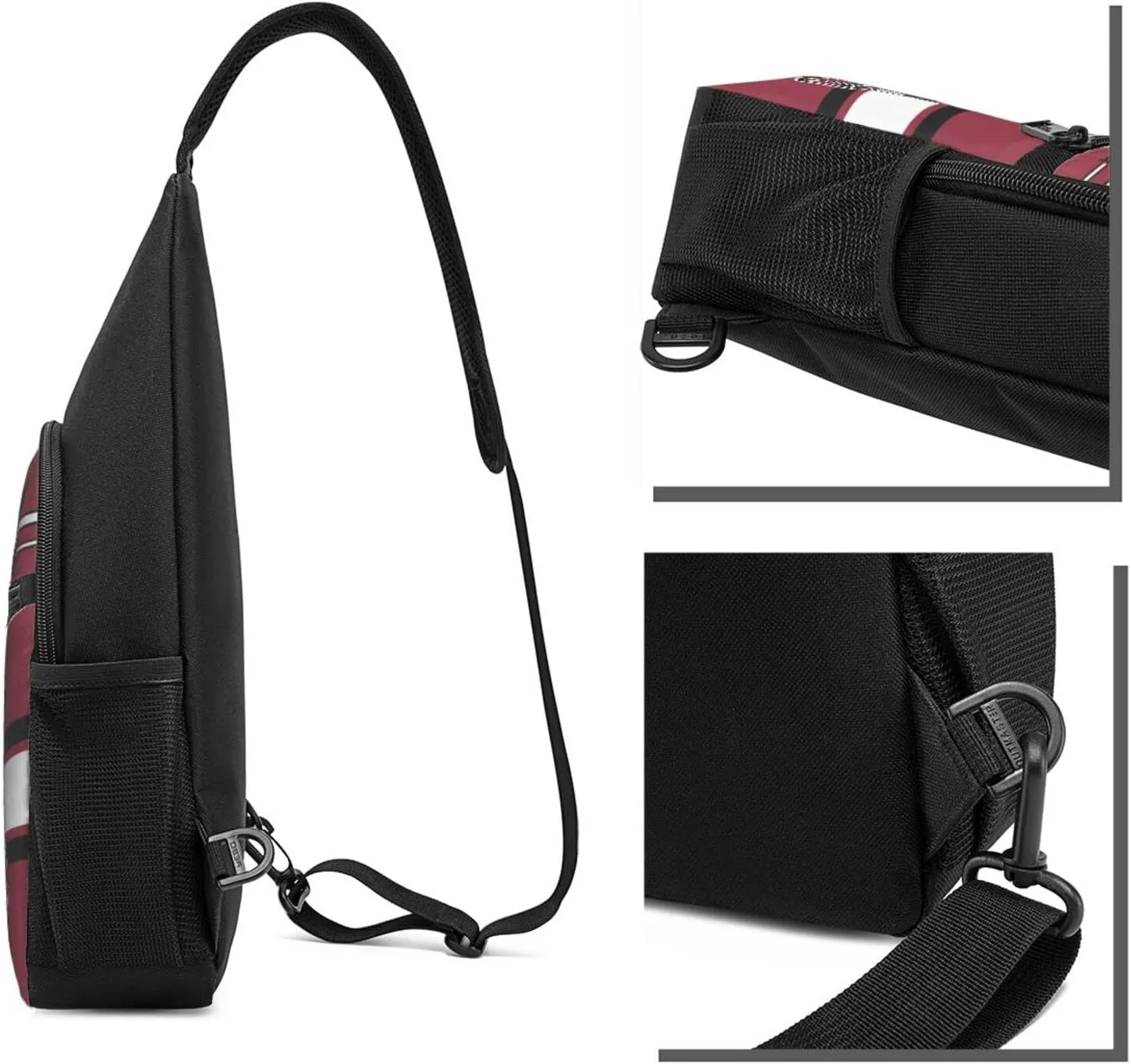 Custom Sling Bag, Personalized Arizona Crossbody Bags for Men Women, Customize Name and Number Sling Shoulder Backpack, Chest Bag Hiking Travel Daypack for Outdoor