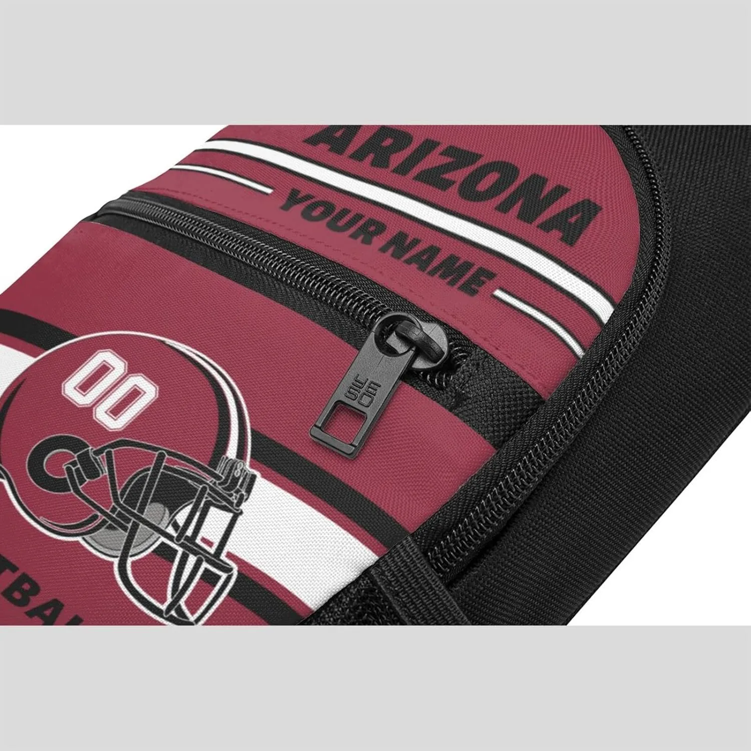 Custom Sling Bag, Personalized Arizona Crossbody Bags for Men Women, Customize Name and Number Sling Shoulder Backpack, Chest Bag Hiking Travel Daypack for Outdoor