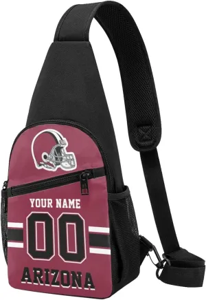 Custom Sling Bag, Personalized Crossbody Bags with Name and Number, Customize Sling Shoulder Backpack