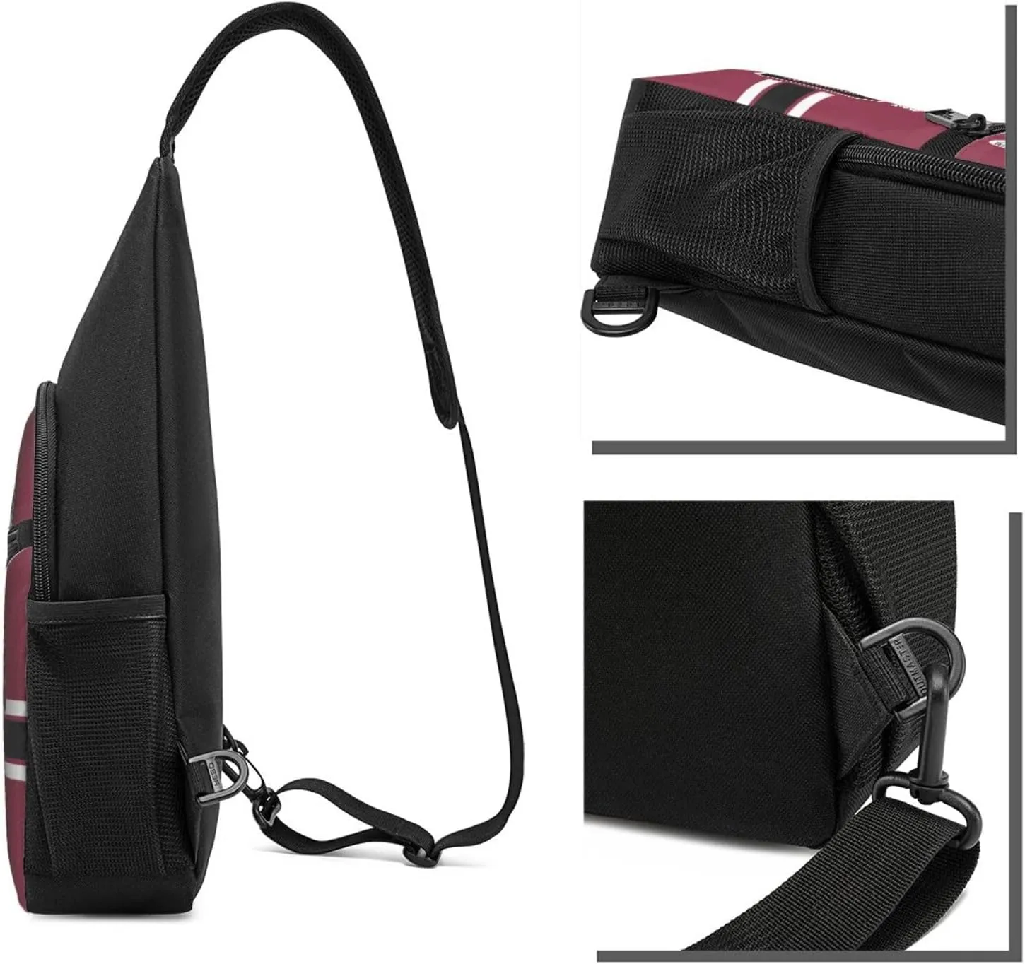 Custom Sling Bag, Personalized Crossbody Bags with Name and Number, Customize Sling Shoulder Backpack