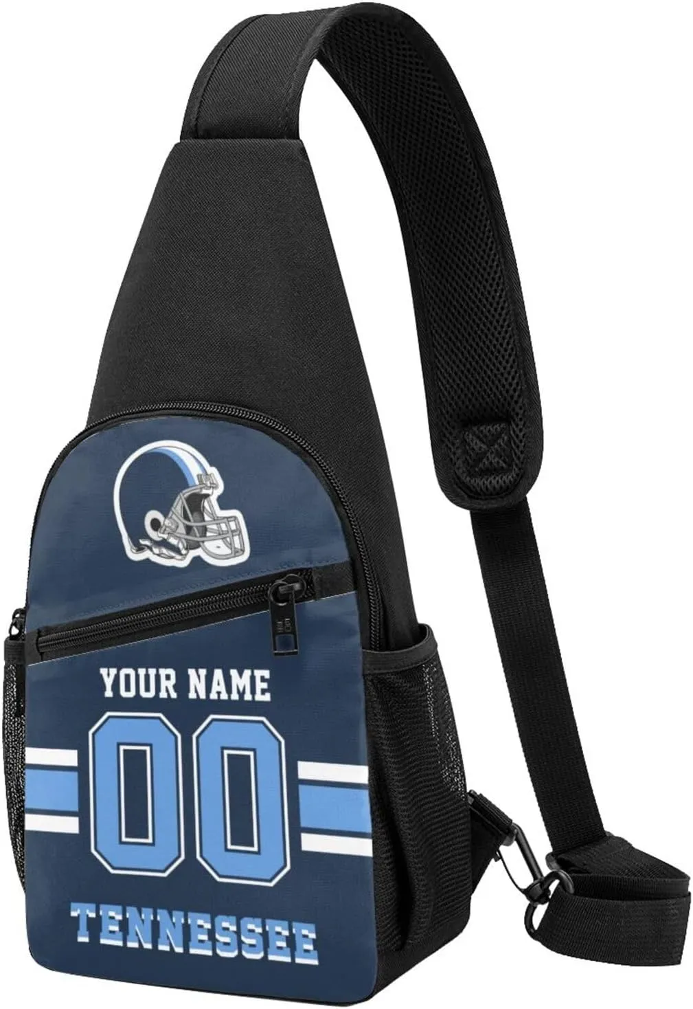 Custom Sling Bag, Personalized Crossbody Bags with Name and Number, Customize Sling Shoulder Backpack