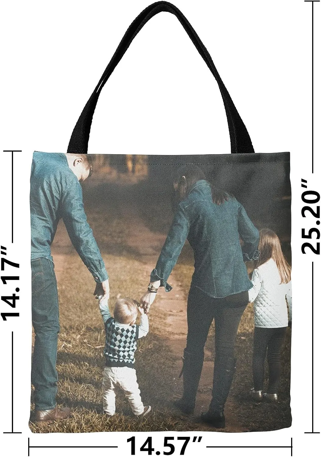 Custom Tote Bags Personalized Tote Bags with Texts photos Personalized Tote Bag Add Image