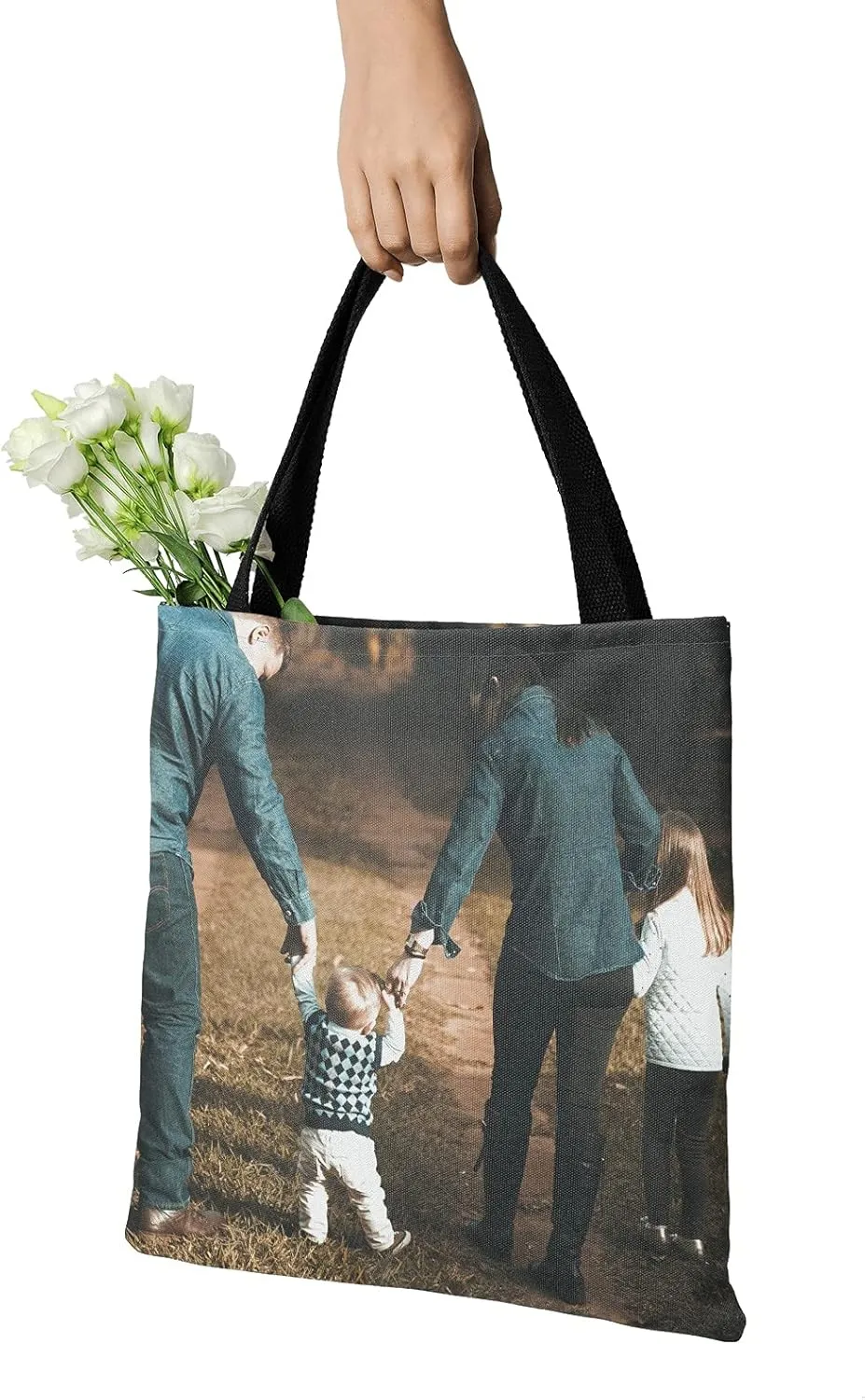 Custom Tote Bags Personalized Tote Bags with Texts photos Personalized Tote Bag Add Image