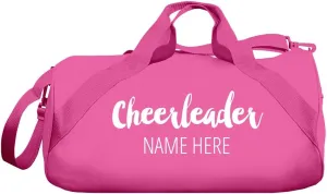CUSTOMIZED GIRL Gym Bag Girls Duffle Bag Dance Bag For Teen Girls Custom Name Sport Cheerleader Girls Dance Bag Travel Duffle Bags Great Gift Personalized Barrel Duffel Cute Gym Bag