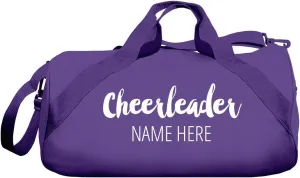CUSTOMIZED GIRL Gym Bag Girls Duffle Bag Dance Bag For Teen Girls Custom Name Sport Cheerleader Girls Dance Bag Travel Duffle Bags Great Gift Personalized Barrel Duffel Cute Gym Bag