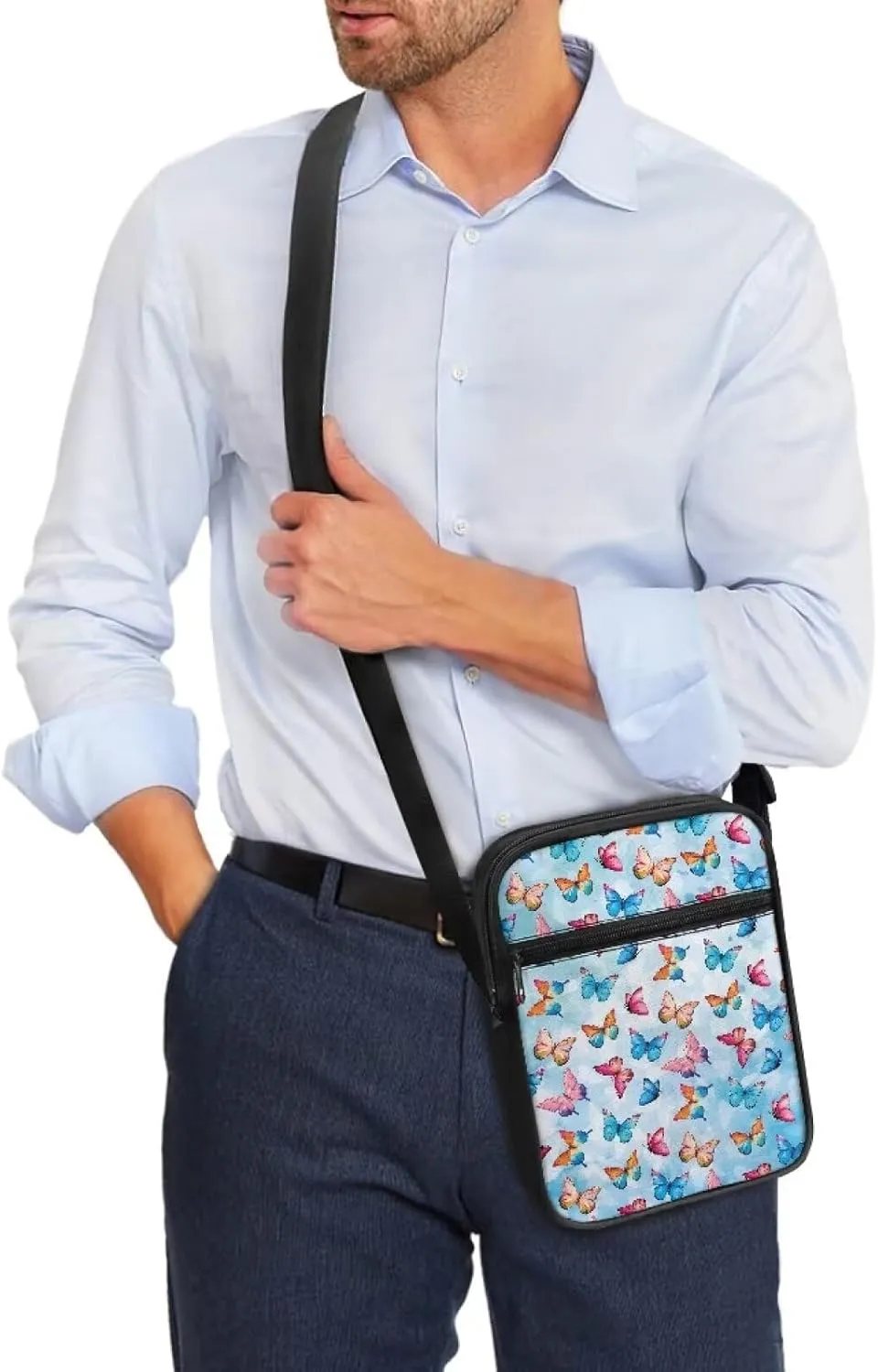 Cute Crossbody Messenger Bags Sling Purses for Women Trendy with Zipper