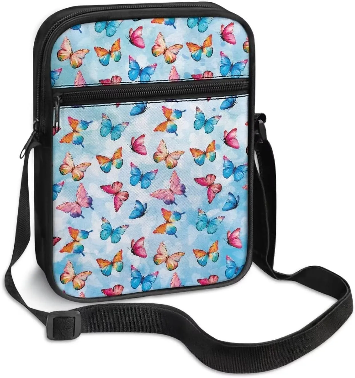Cute Crossbody Messenger Bags Sling Purses for Women Trendy with Zipper