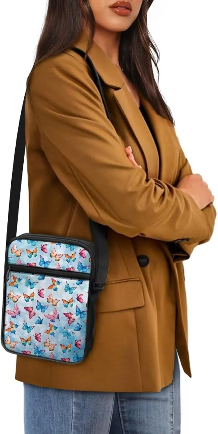 Cute Crossbody Messenger Bags Sling Purses for Women Trendy with Zipper