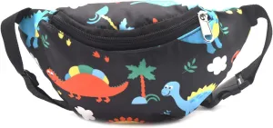 Cute Dinosaur Kids Fanny Pack Waist Pack Small Belt Bum Bag Crossbody Purse Waist Pouch for Toddler Girls Boys