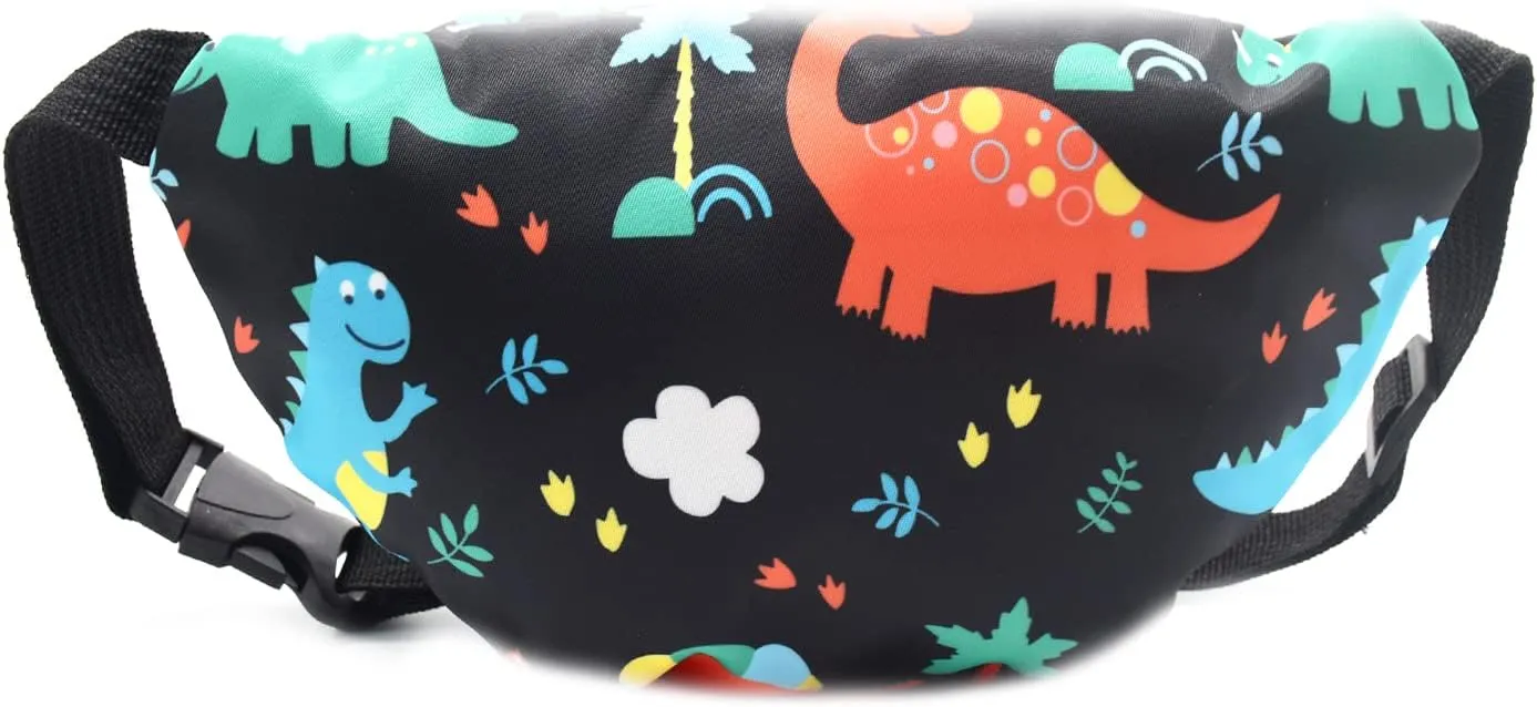 Cute Dinosaur Kids Fanny Pack Waist Pack Small Belt Bum Bag Crossbody Purse Waist Pouch for Toddler Girls Boys