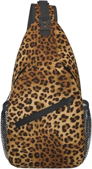 Cute Leopard Print Lightweight Sling Small Shoulder Bag - Chic Cross Chest Bag With Adjustable Strap