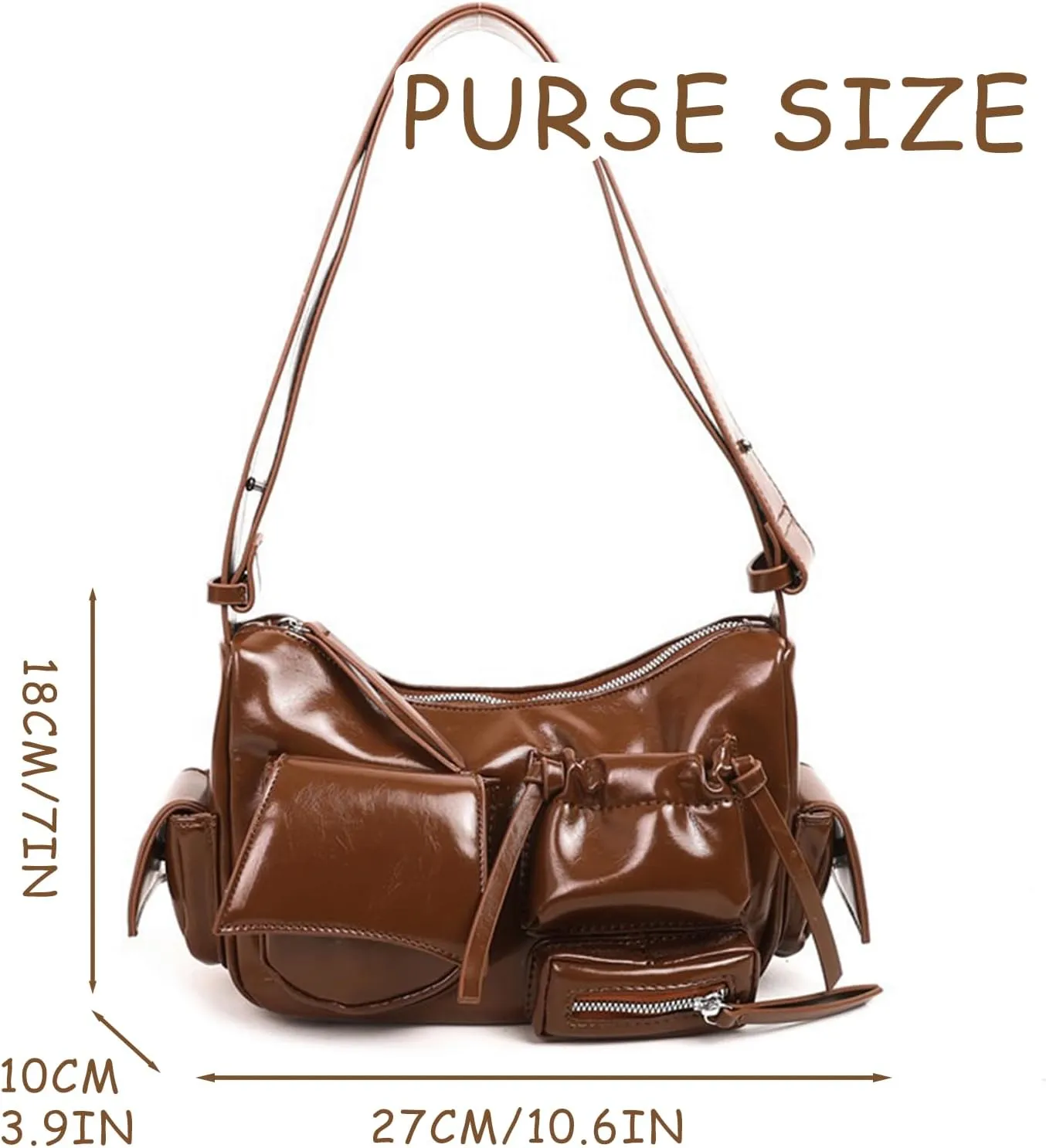 Cute Purse Retro Street Bag Y2k Edgy Streetwear Purses Classic Elegance Luxurious and Vintage Handbag