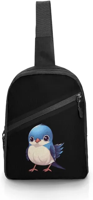 Cute Swallow Sling Bag for Women Crossbody Purse Multipurpose Chest Bag Travel Shoulder Backpack