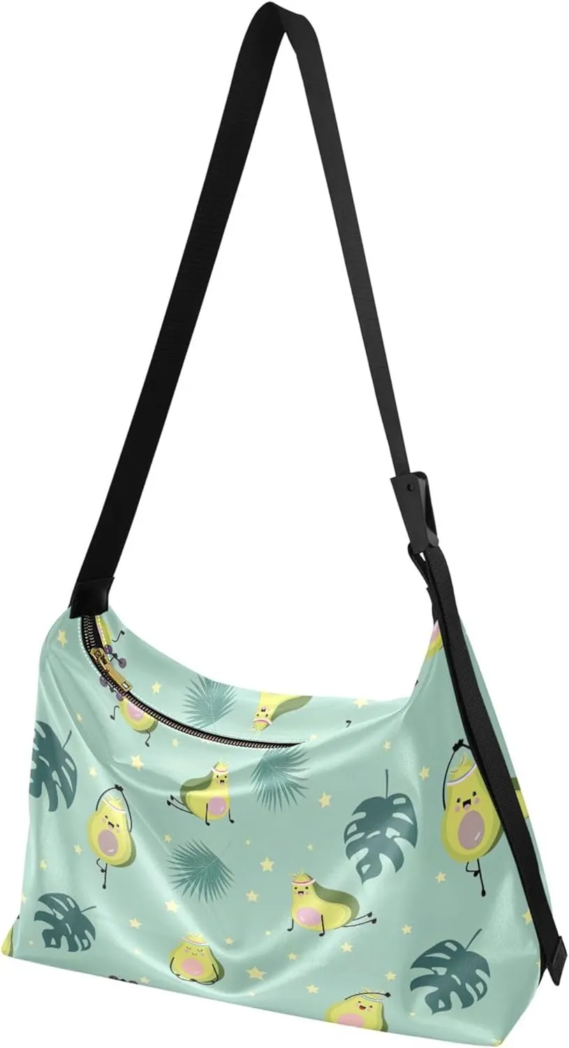 Cute Unicorns Diamonds Pink Women Leather Handbags Hobo Large Purse Crossbody Animal Print Simple Shoulder Bag