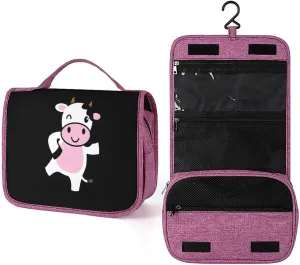 Dairy Cow Makeup Bag Travel Toiletry Bag Waterproof Cosmetic Bag with Portable Hook Handbag, style, 20240328