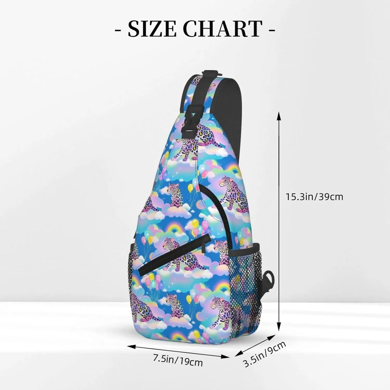 Daisy Red Ladybug Art Crossbody Bags Cross Chest Bag Adjustable Sling Backpack for Women Men