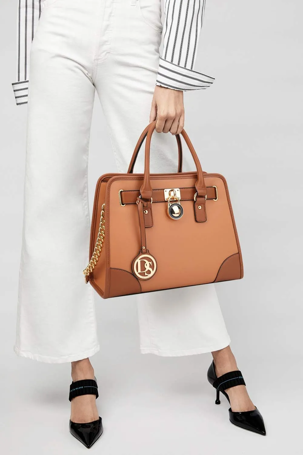 Dasein Women Handbags Top Handle Satchel Purse Shoulder Bag Hobo Bag Work Bag Set 2pcs