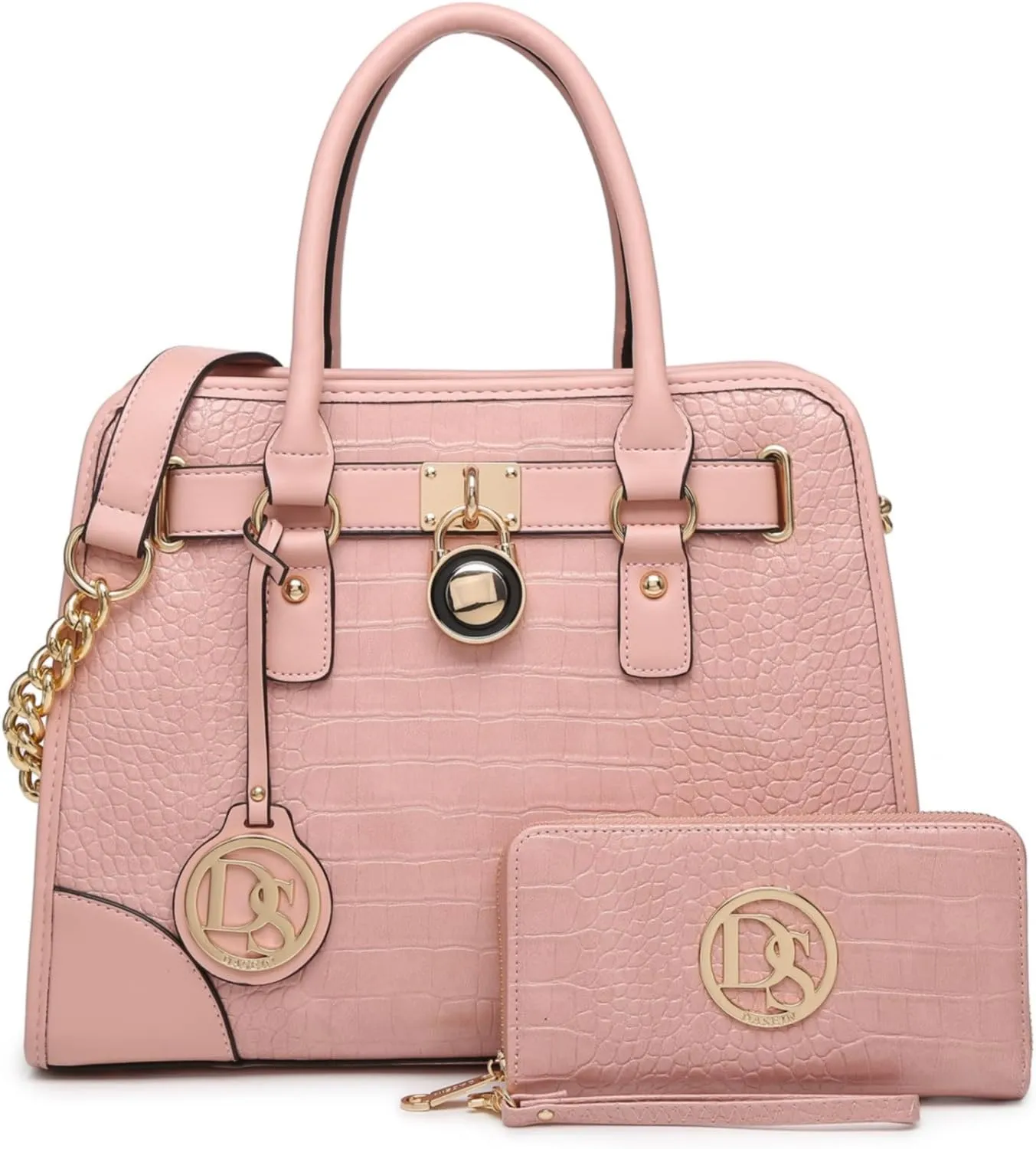 Dasein Women Handbags Top Handle Satchel Purse Shoulder Bag Hobo Bag Work Bag Set 2pcs