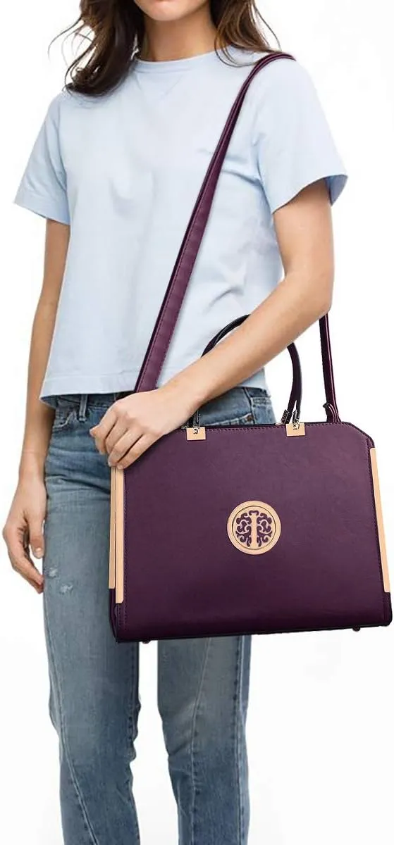 Dasein Women Purses and Handbags Top Handle Satchel Bags Large Shoulder Work Bag Tote with Wallet