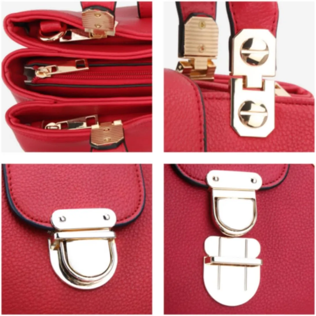 Dasein Women Satchel Handbags Top Handle Purse Medium Tote Bag Vegan Leather Shoulder Bag