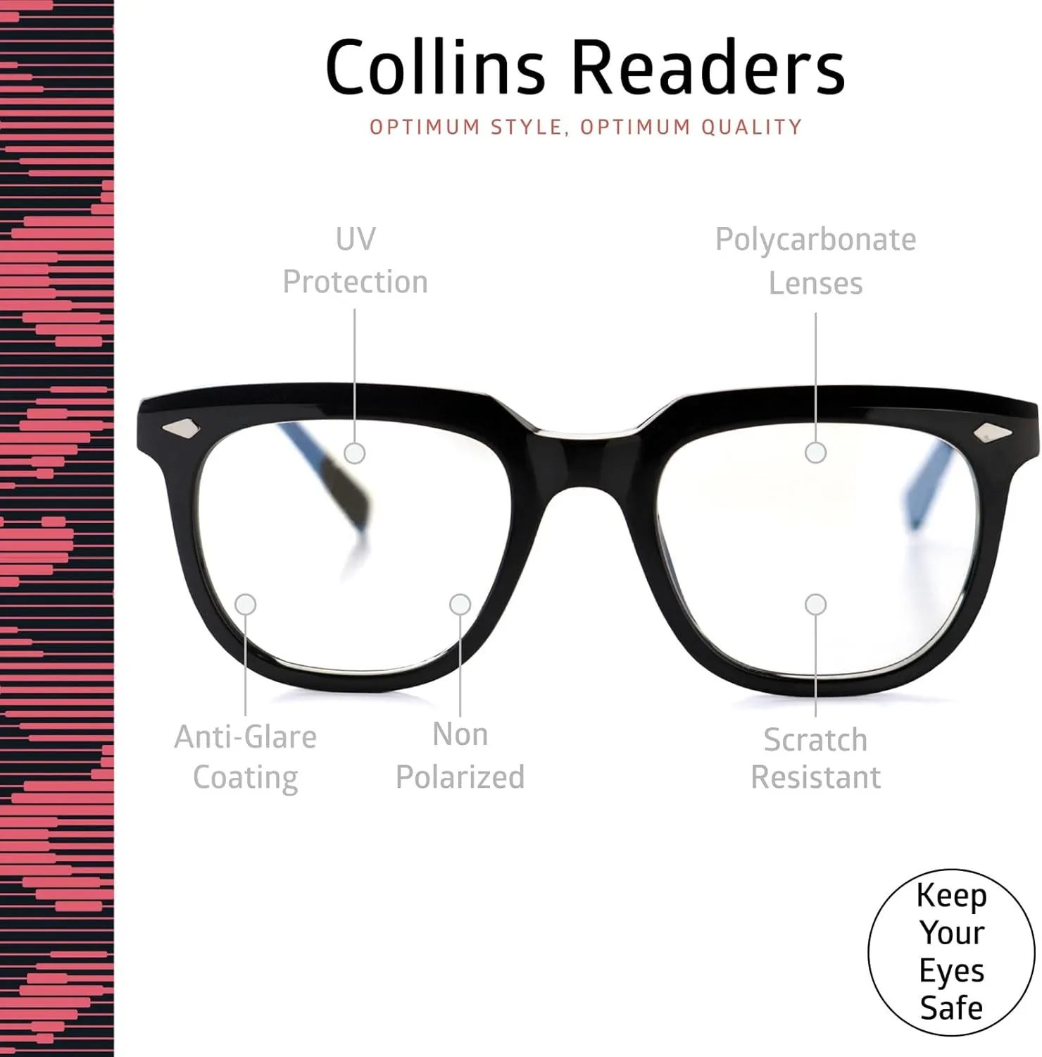 Daydream Readers Spring-Mounted Hinges Scratch-Resistant Lenses Round Frame Reading Glasses For Men and Women